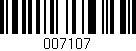 Código de barras (EAN, GTIN, SKU, ISBN): '007107'