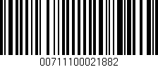 Código de barras (EAN, GTIN, SKU, ISBN): '00711100021882'
