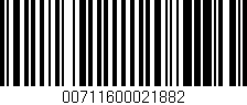 Código de barras (EAN, GTIN, SKU, ISBN): '00711600021882'