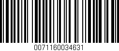 Código de barras (EAN, GTIN, SKU, ISBN): '0071160034631'