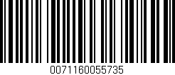Código de barras (EAN, GTIN, SKU, ISBN): '0071160055735'