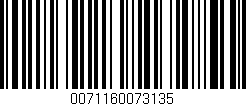 Código de barras (EAN, GTIN, SKU, ISBN): '0071160073135'