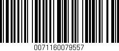 Código de barras (EAN, GTIN, SKU, ISBN): '0071160079557'