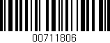 Código de barras (EAN, GTIN, SKU, ISBN): '00711806'