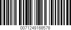 Código de barras (EAN, GTIN, SKU, ISBN): '0071249168578'