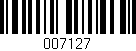 Código de barras (EAN, GTIN, SKU, ISBN): '007127'
