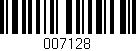 Código de barras (EAN, GTIN, SKU, ISBN): '007128'