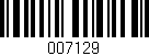 Código de barras (EAN, GTIN, SKU, ISBN): '007129'