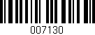 Código de barras (EAN, GTIN, SKU, ISBN): '007130'