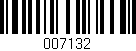 Código de barras (EAN, GTIN, SKU, ISBN): '007132'