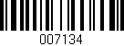 Código de barras (EAN, GTIN, SKU, ISBN): '007134'