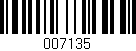 Código de barras (EAN, GTIN, SKU, ISBN): '007135'