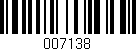 Código de barras (EAN, GTIN, SKU, ISBN): '007138'