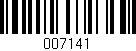 Código de barras (EAN, GTIN, SKU, ISBN): '007141'