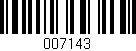 Código de barras (EAN, GTIN, SKU, ISBN): '007143'