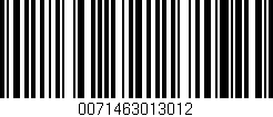 Código de barras (EAN, GTIN, SKU, ISBN): '0071463013012'