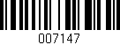 Código de barras (EAN, GTIN, SKU, ISBN): '007147'