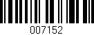 Código de barras (EAN, GTIN, SKU, ISBN): '007152'