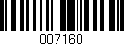 Código de barras (EAN, GTIN, SKU, ISBN): '007160'