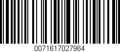 Código de barras (EAN, GTIN, SKU, ISBN): '0071617027964'