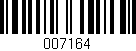 Código de barras (EAN, GTIN, SKU, ISBN): '007164'