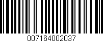 Código de barras (EAN, GTIN, SKU, ISBN): '007164002037'