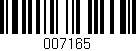 Código de barras (EAN, GTIN, SKU, ISBN): '007165'