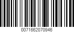 Código de barras (EAN, GTIN, SKU, ISBN): '0071662070946'