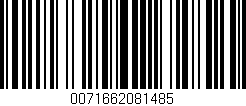 Código de barras (EAN, GTIN, SKU, ISBN): '0071662081485'