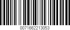 Código de barras (EAN, GTIN, SKU, ISBN): '0071662213053'