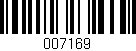 Código de barras (EAN, GTIN, SKU, ISBN): '007169'