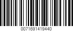 Código de barras (EAN, GTIN, SKU, ISBN): '0071691419440'