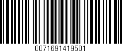 Código de barras (EAN, GTIN, SKU, ISBN): '0071691419501'