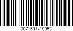 Código de barras (EAN, GTIN, SKU, ISBN): '0071691419853'