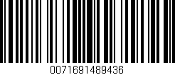 Código de barras (EAN, GTIN, SKU, ISBN): '0071691489436'