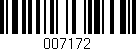 Código de barras (EAN, GTIN, SKU, ISBN): '007172'