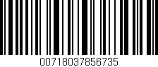 Código de barras (EAN, GTIN, SKU, ISBN): '00718037856735'