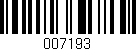 Código de barras (EAN, GTIN, SKU, ISBN): '007193'