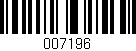 Código de barras (EAN, GTIN, SKU, ISBN): '007196'