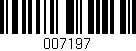 Código de barras (EAN, GTIN, SKU, ISBN): '007197'