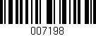 Código de barras (EAN, GTIN, SKU, ISBN): '007198'