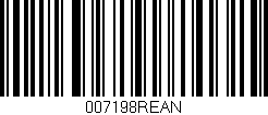Código de barras (EAN, GTIN, SKU, ISBN): '007198REAN'