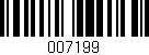 Código de barras (EAN, GTIN, SKU, ISBN): '007199'