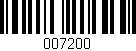 Código de barras (EAN, GTIN, SKU, ISBN): '007200'
