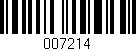 Código de barras (EAN, GTIN, SKU, ISBN): '007214'