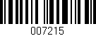 Código de barras (EAN, GTIN, SKU, ISBN): '007215'