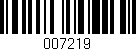 Código de barras (EAN, GTIN, SKU, ISBN): '007219'