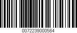 Código de barras (EAN, GTIN, SKU, ISBN): '0072239000564'