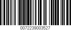 Código de barras (EAN, GTIN, SKU, ISBN): '0072239003527'