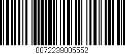 Código de barras (EAN, GTIN, SKU, ISBN): '0072239005552'